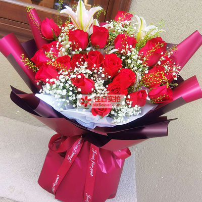 蚌埠30朵红玫瑰百合，做你余生故事里的人