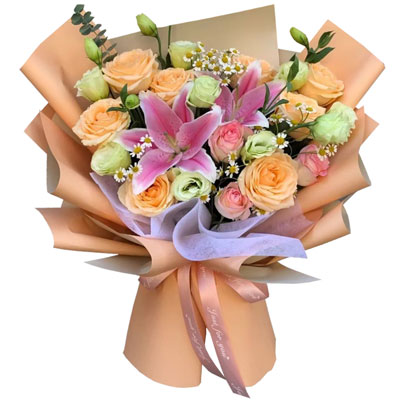蚌埠11朵玫瑰桔梗百合,陪你每个季节